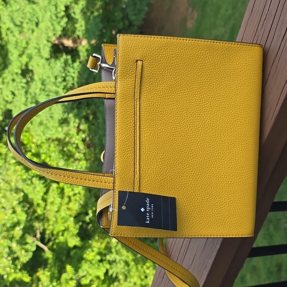 NWT Kate Spade Sunflower yellow satchel crossbody - Picture 7 of 8